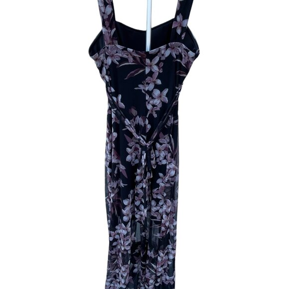 NWT Connected Apparel Floral Print High-Low Maxi Dress Size 12 - Picture 10 of 12